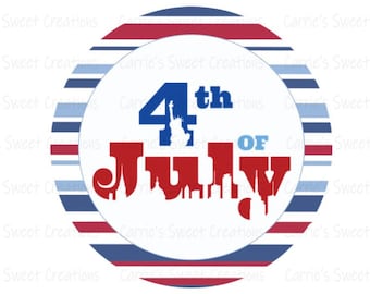 4th of July Printable- Independence Day Gift Tags- Fourth of July Tags-  Instant Digital Download
