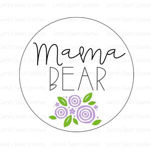 Mother&#39;s Day Printable Gift Tags- Mama Bear Tag- Floral Tag- Instant Digital Download