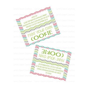 Paint Your Own Cookie Printable 5" Topper, Painting Cookies, PYO Cookies,  Instant Digital Download
