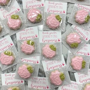 Grazie per aver supportato il mio biglietto da visita piccolo, biglietto per biscotti, etichetta regalo, etichette