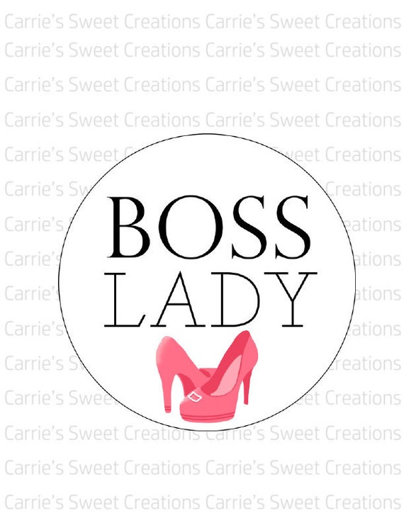 Boss Lady Printable Tags- Cookie Tags- Happy Boss's Day Party Tags