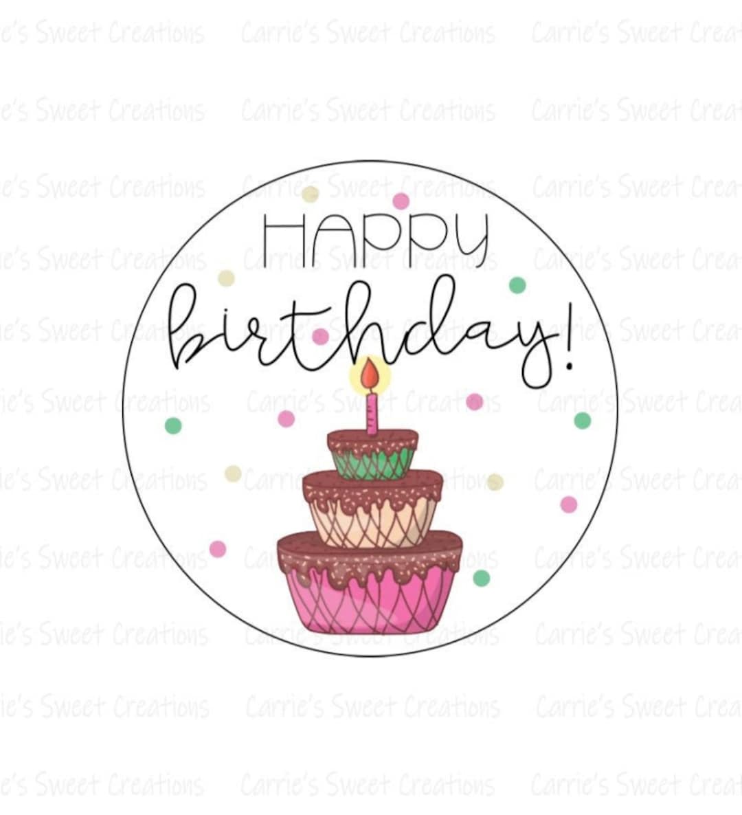 Happy Birthday Printable Tags Birthday Cake Gift Tags Instant Digital Happy Birthday Printable Tags Birthday Cake Gift Tags Instant Digital