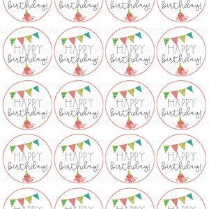 Happy Birthday Printable Tags Gift Tags Instant Digital Download - Etsy