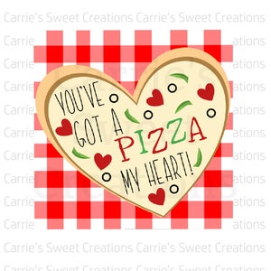 You've Got A Pizza My Heart! 2.5"/3.5" Printable Tags- Valentine's Day Printables- Digital Download