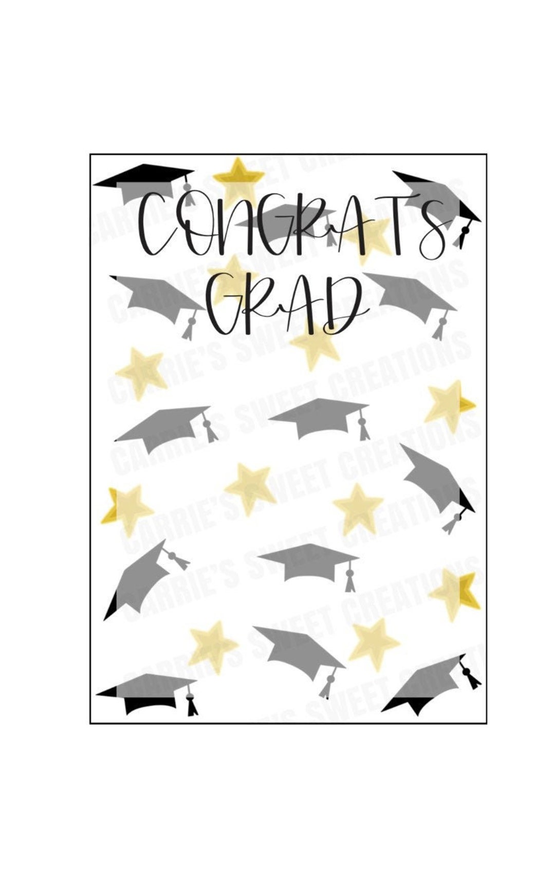 Congrats Grad Printables, Cookie Printable Card, Gift Tags, Instant ...