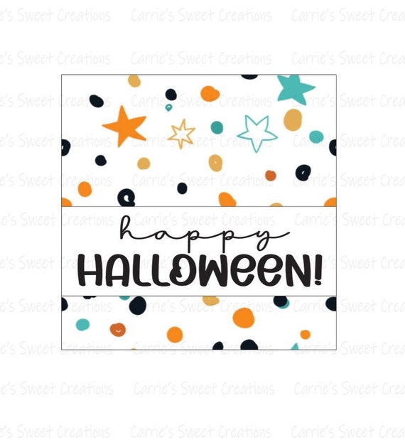 Happy Halloween Tags Printable 2 Gift Tags Instant | Etsy