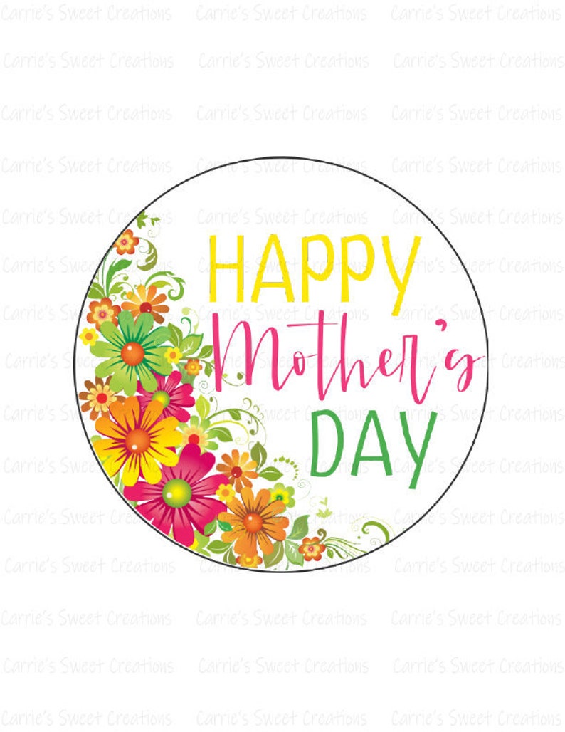 Happy Mother's Day Printable Tags Happy Mother's Day | Etsy
