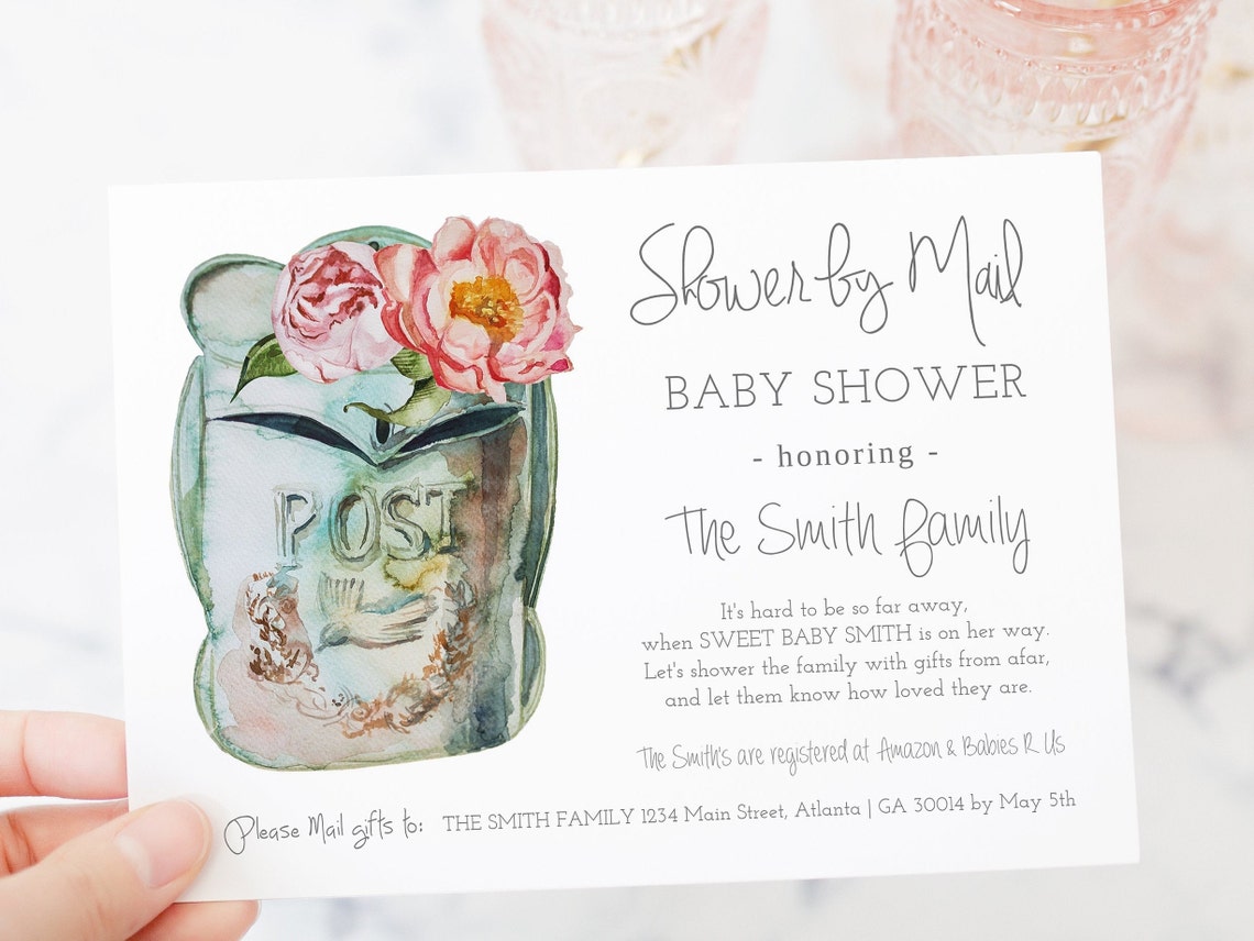 Long Distance Baby Shower Mail in Shower by Mail Etsy