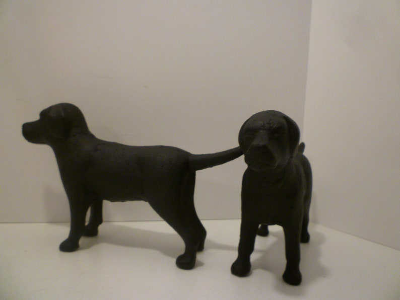 DOOR STOP. Black Labrador. Vintage Style Iron LAB Black Etsy