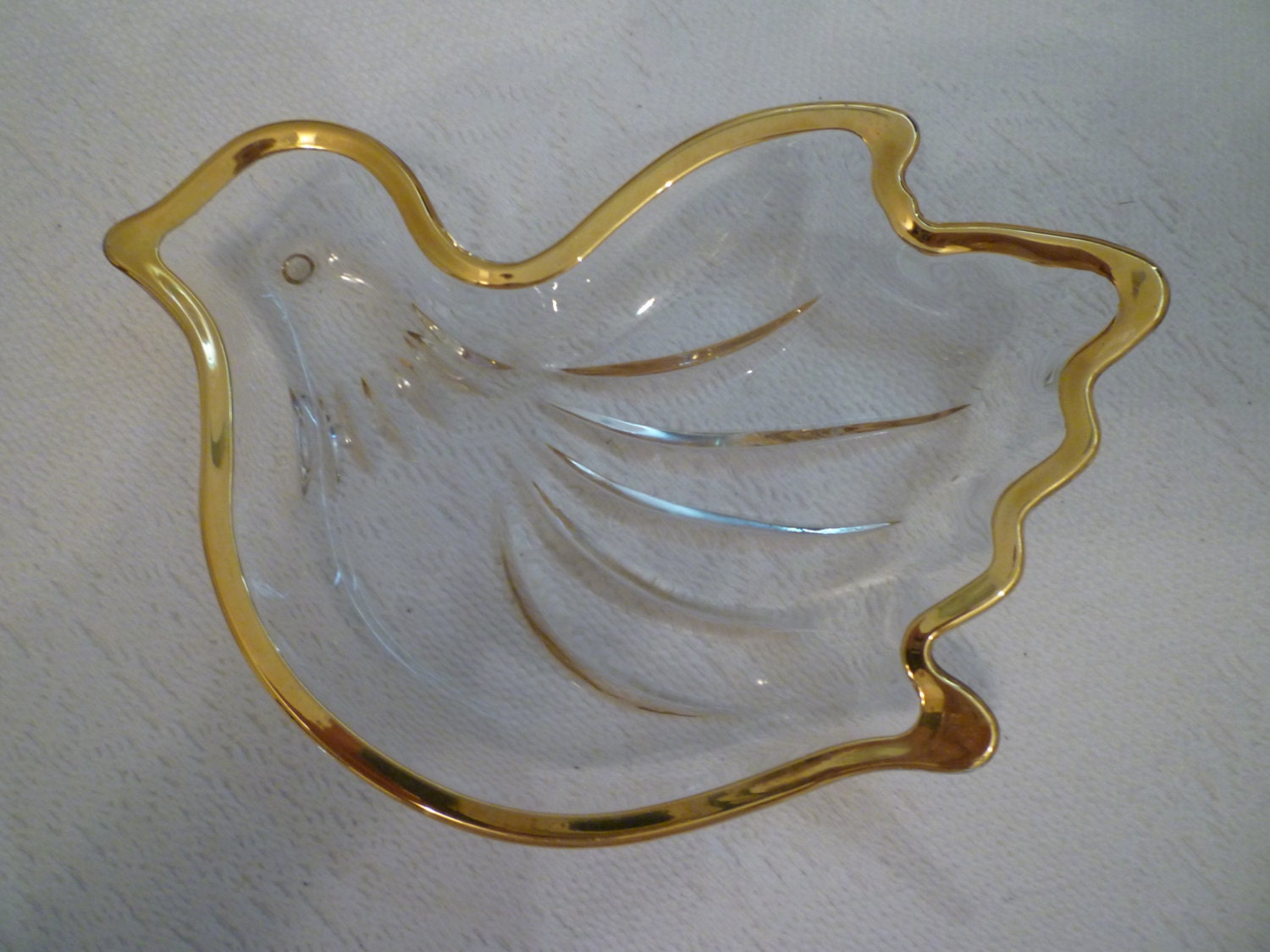 CRYSTAL DOVE DISH. Elegant Dove Design Dish. Wedding Decor. Etsy