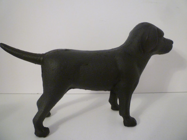 DOOR STOP. Black Labrador. Vintage Style Iron LAB Black Etsy