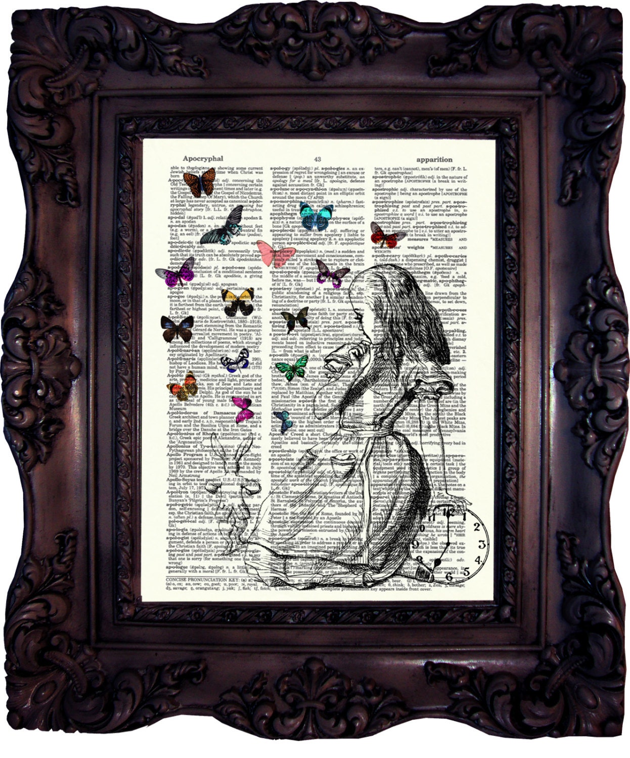 Alice in Wonderland Wall ART Alice in Wonderland Decor Art Etsy