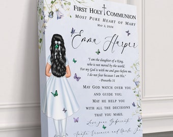 Personalized FIRST COMMUNION GIFT Goddaughter, Communion gift from Godmother, Daughter Communion Gift, Granddaughter Personalized communion