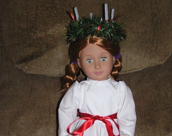 A Vintage St Lucia Swedish outfit for the 18 inch doll.
