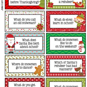 Christmas December Lunchbox Notes Jokes and Bottle Wraps - Etsy