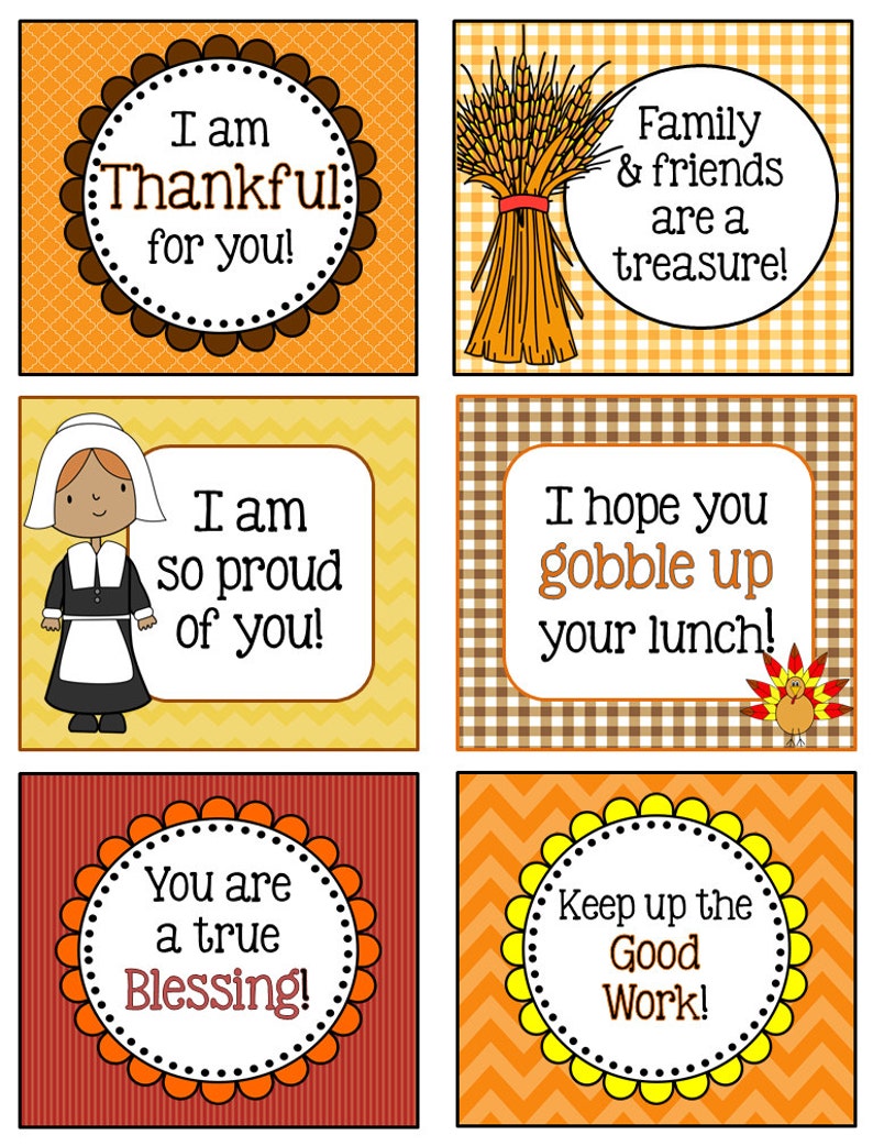 November Lunchbox Notes Jokes Bottle Wraps Etsy