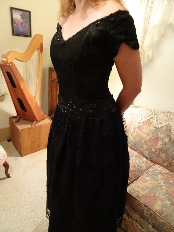 Vintage Cocktail Dress, Vintage Prom Dress, Size 7