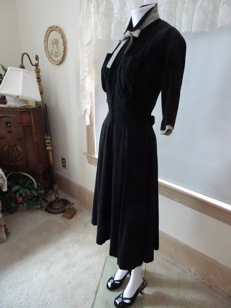 Doris Dodson Vintage Black Dress l950's Dress Vintage | Etsy