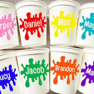 ART PARTY CUPS - Art Painting Party Treat Cups Paint Party Favors Art –  CRAFTY CUE