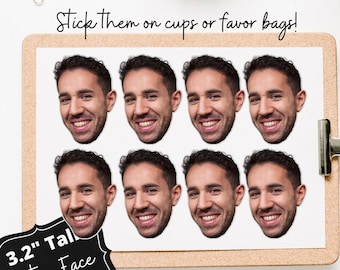 Custom Face Stickers, DIY Party Favors
