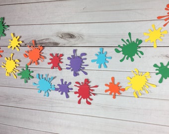 Art Party Garland - Art Garland Rainbow Party Decorations Baby Shower Decorations Art Birthday Decorations Baby Sprinkle