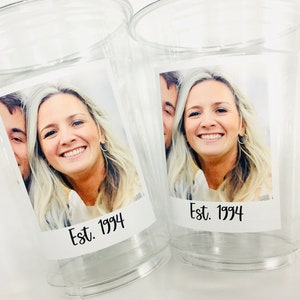 30th Custom plastic cups, personalized Party cups, Personalized 30th Birthday, Custom face Cups, Custom face party decorations, Vintage 30th