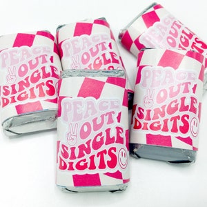 Peace out single digits, 10th birthday, 10th birthday cups, 10th birthday party, double digits, double digits party favors