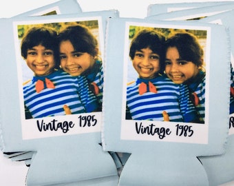 Personalized Photo Can Cooler, Custom Party Favors