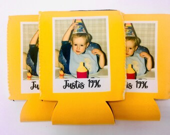 Personalized Photo Can Cooler, Custom Party Favors