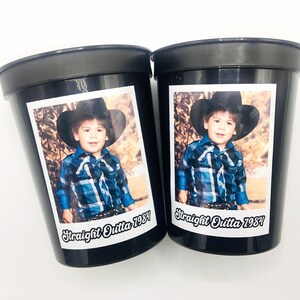 40th Custom plastic cups, personalized Party cups, Personalized 40th Birthday, Custom face Cups, Custom face party decorations, Vintage 40th