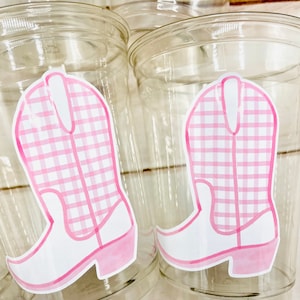 Cowgirl Birthday, First Rodeo Birthday Girl, First Rodeo Pink Party cups, Cowgirl Party, Cowgirl Birthday, Cowgirl 1st Birthday