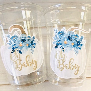 Oh Baby Pumpkin Party Little Pumpkin Party Cups Fall Party Cups Little Pumpkin First Birthday Decorations Fall Baby Shower