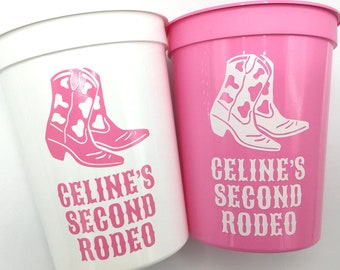 Cowgirl not my First rodeo birthday cups, 2nd rodeo Party Cups, personalized cowgirl cups, cowgirl, cowgirl birthday, not my first rodeo