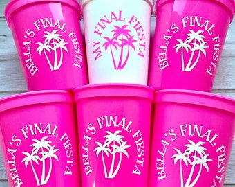 Final Fiesta, final fiesta bachelorette party, personalized fiesta cups, lets fiesta, final fiesta cups, fiesta party, fiesta birthday