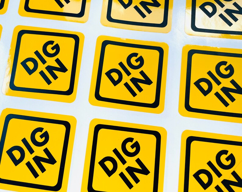 Construction Party Decals Dig In Stickers Construction Party Decorations Diy Decals