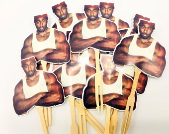 Custom Face Birthday Cupcake Toppers, Photo Party Decorations