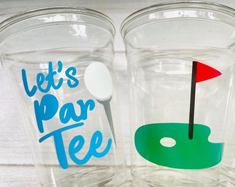 Golf Birthday Party Cups, Hole In One, Party Favors