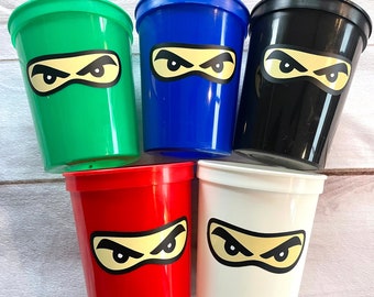 Ninja Party Cups Reusable 16oz Stadium Cups Ninja Party Favors Ninja Party Decorations Ninja Eyes