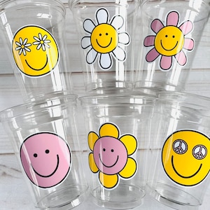 groovy baby shower, groovy one birthday decoration, groovy birthday, groovy party cups, groovy party favors