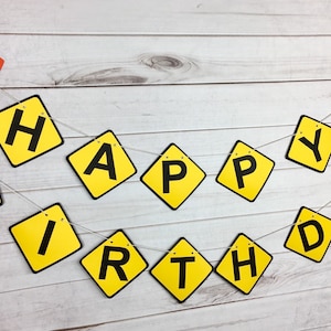 Construction Birthday Banner - Construction Banner Construction Birthday Decorations Happy Birthday Banner Construction Party Decorations
