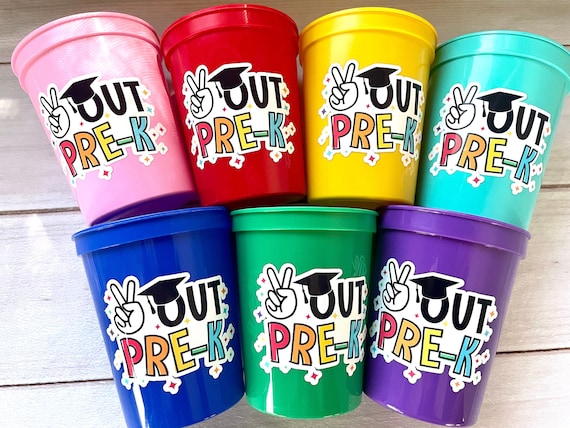 Preschool Graduation Cups, Pre K Graduation Cups, 2023 Preschool Cups  Graduation Party Reusable Cups 2023 Party Favors Pre-k Party Cups 