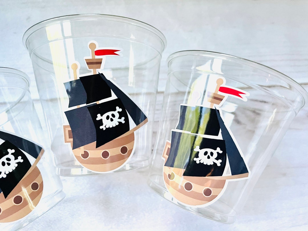 Pirate Ship Party Cups - Pirate Ship Cups Pirate Party Favors Pirate ...