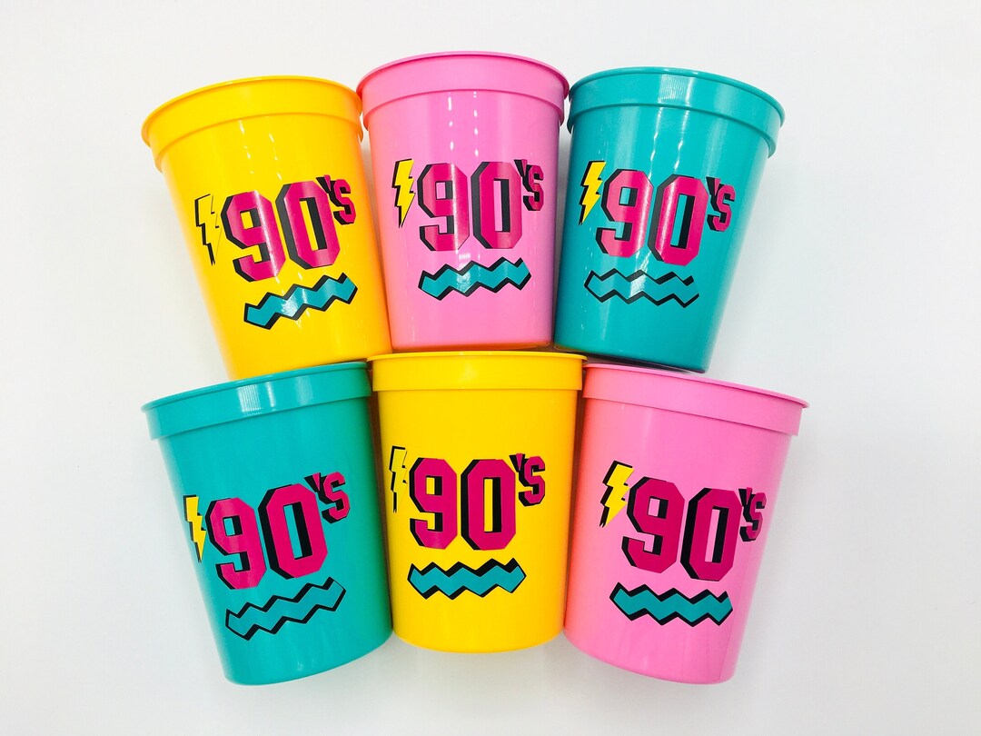 90s Party Cups 90s Party Decorations, 90s Bachelorette Party, 90s ...