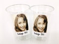 70th Birthday, Custom plastic cups, personalized Party cups, Personalized 70th Birthday, Custom face Cups, Custom face party decorations