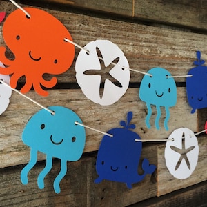 Under The Sea Party Garland Under The Sea Garland Under The Sea Party Decorations Under The Sea Baby Shower Decorations Birthday Decor image 4