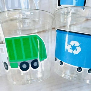 Garbage Truck Party Cups, 9oz Trash Truck Cups, Garbage Truck Party ...