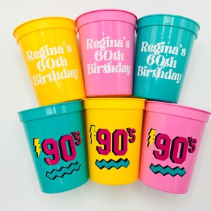 90s Party Cups 90s Party Decorations, 90s Bachelorette Party, 90s ...