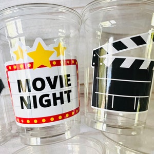 Movie Night Party Cups, Popcorn Birthday Favors image 5