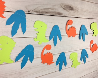 Dinosaur Party Garland - Dinosaur Garland Dinosaur Birthday Decorations Happy Birthday Dinosaur Party Decorations