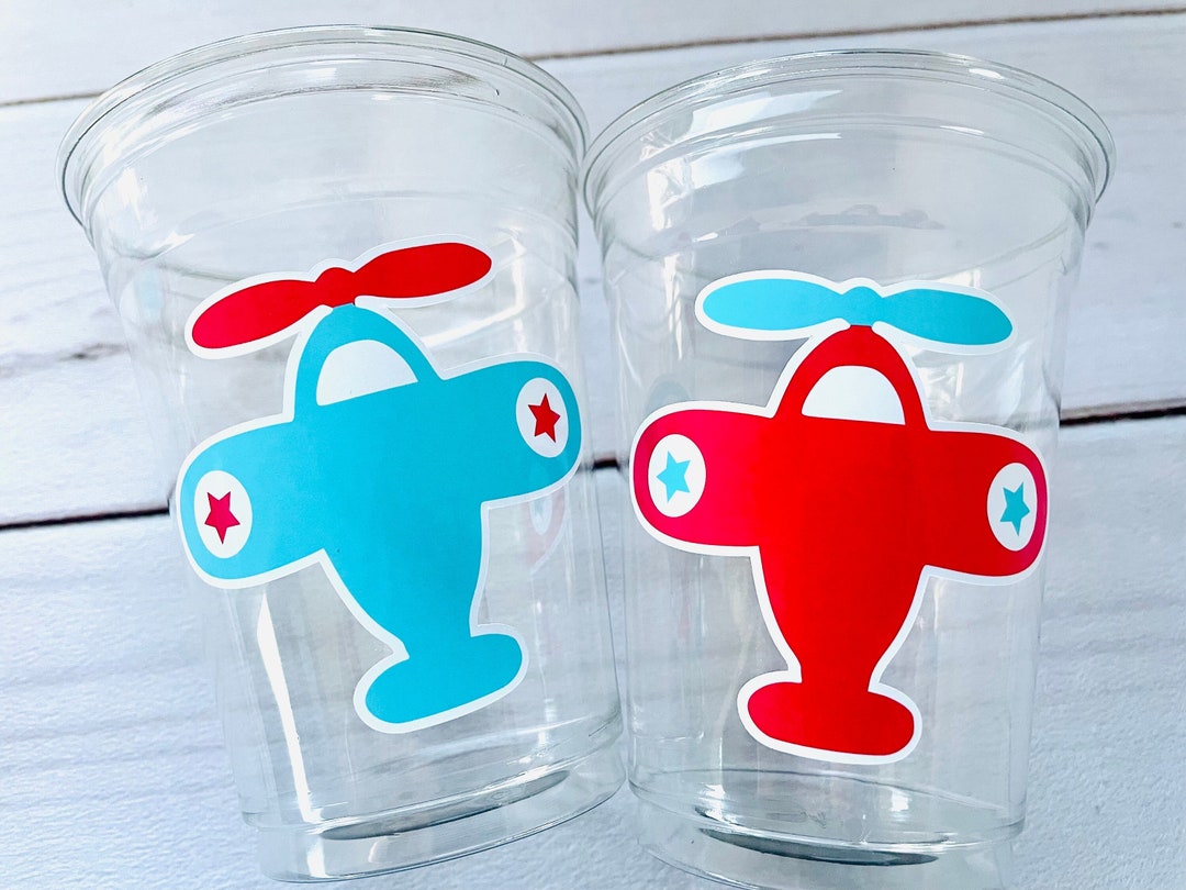 Airplane Party Cups, Airplane Treat Cups, Airplane Party Favors